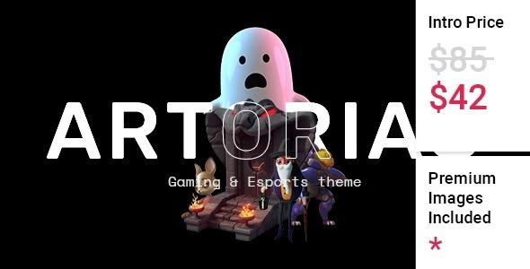 Artorias Nulled Gaming and Esports Theme Free Download