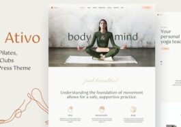 Ativo Pilates Yoga WordPress Theme Nulled Free Download