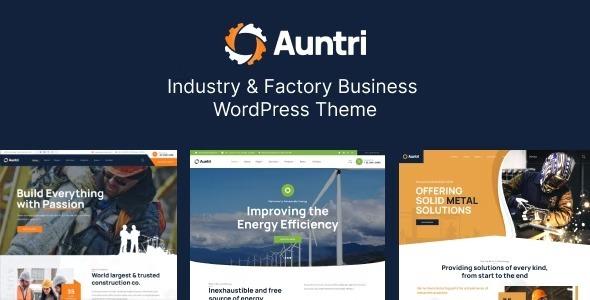 Auntri Nulled Industry & Factory WordPress Theme Free Download