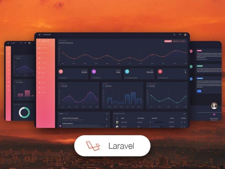 Black Dashboard Pro Laravel Nulled Free Download