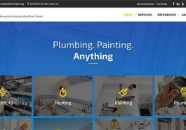 BlueCollar Nulled Handyman & Renovation Business WP Theme Free Download