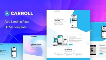 Carroll Nulled App Landing Page HTML Template Free Download