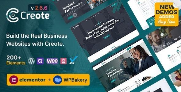 Creote Corporate & Consulting Business WordPress Theme Nulled Free Download