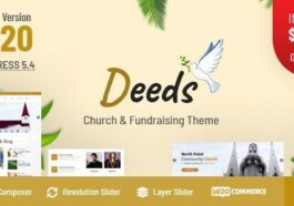 Deeds Nulled Best Responsive Nonprofit Church WordPress Theme Free Download