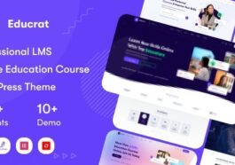 Educrat Online Course Education WordPress Theme Nulled Free Download