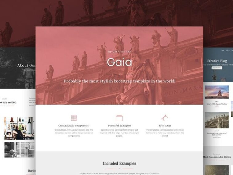 Gaia Bootstrap Template Pro Nulled Free Download