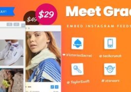 Grace Nulled WordPress Photo Feed of Instagram Posts Free Download