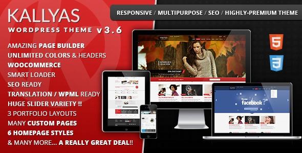 KALLYAS Responsive Multi-Purpose WordPress Theme Free Download