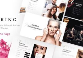 Kitring Nulled A Beauty & Hair Salon WordPress Theme Free Download