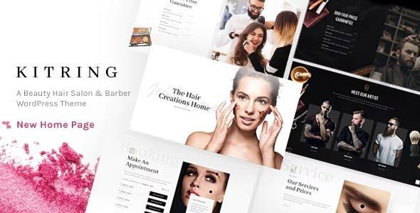 Kitring Nulled A Beauty & Hair Salon WordPress Theme Free Download
