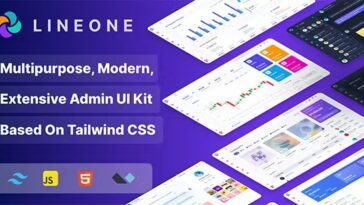 Lineone Nulled Multipurpose Admin and Webapp UI kit based on Tailwind CSS Free Download