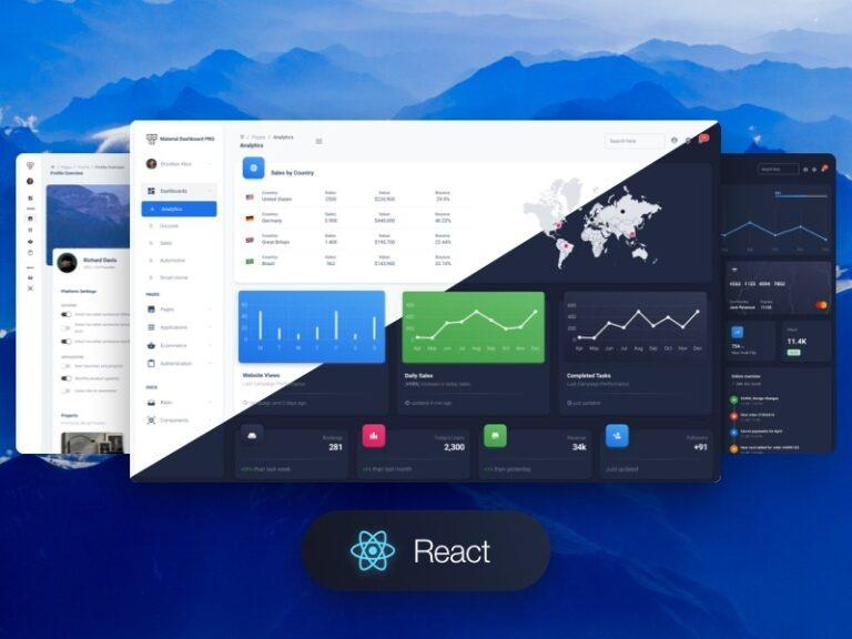 Material Dashboard 2 PRO React Nulled Free Download