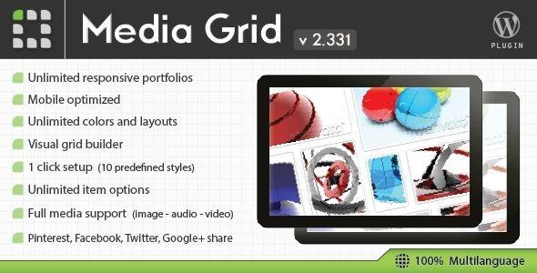 Media Grid WordPress Responsive Portfolio Nulled Free Download