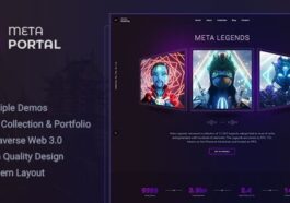 MetaPortal NFT Portfolio WordPress Theme Nulled Free Download