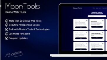 MoonTools Nulled Online Web Tools Free Download