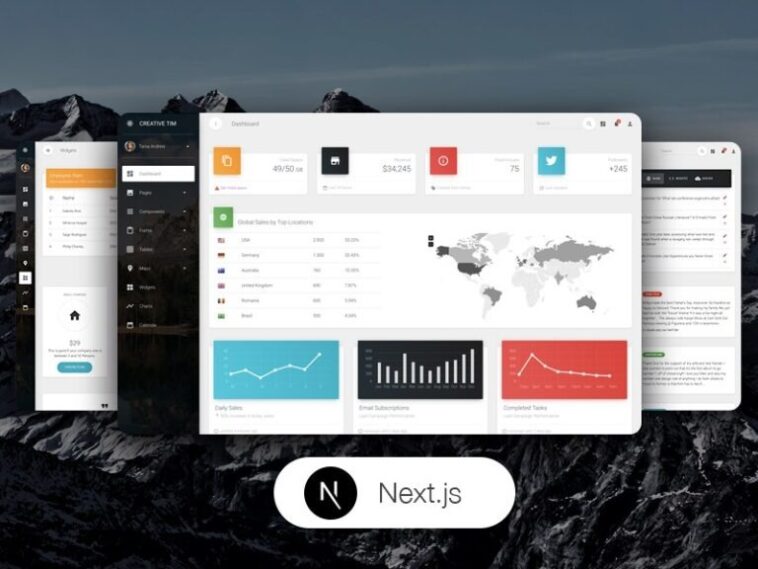 NextJS Material Dashboard PRO Material-UI v4 Nulled Free Download
