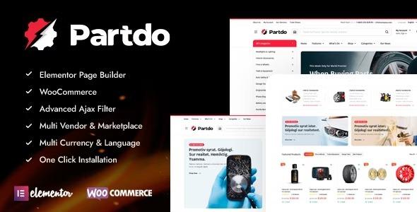 Partdo Nulled Auto Parts and Tools Shop WooCommerce Theme Free Download