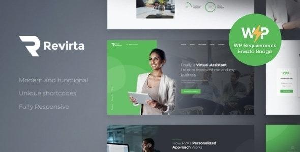 Revirta Personal Virtual Assistant & Secretary WordPress Theme Nulled Free Download