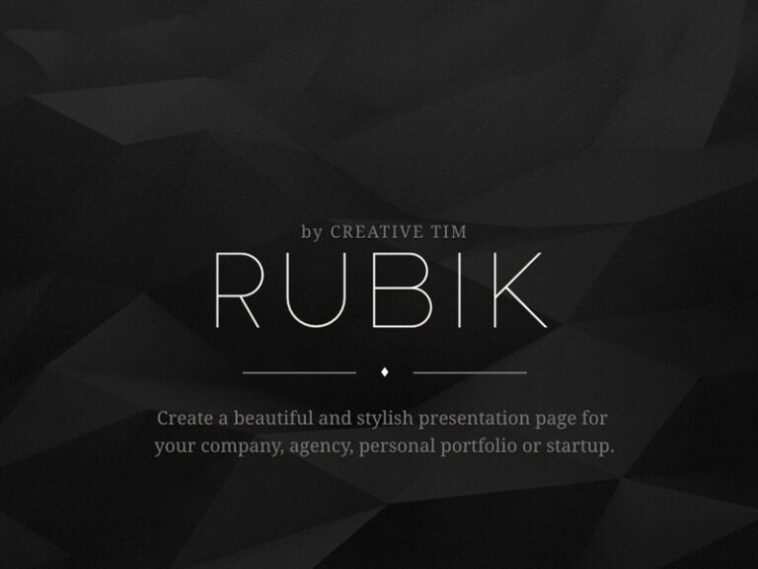 Rubik Presentation Page Nulled Free Download