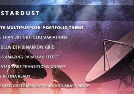 Stardust Nulled Multi-Purpose Portfolio WordPress Theme Free Download