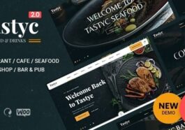 Tastyc Restaurant WordPress Theme Nulled Free Download
