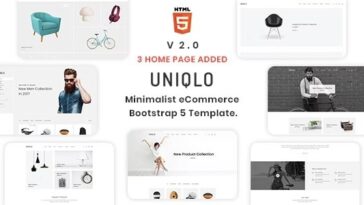 Uniqlo Nulled Minimal HTML Template Free Download