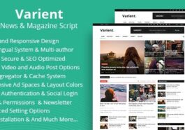 Varient Nulled News & Magazine Script Free Download