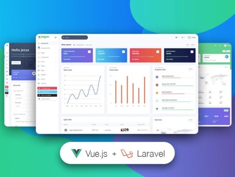 Vue Argon Dashboard PRO Laravel Nulled Free Download