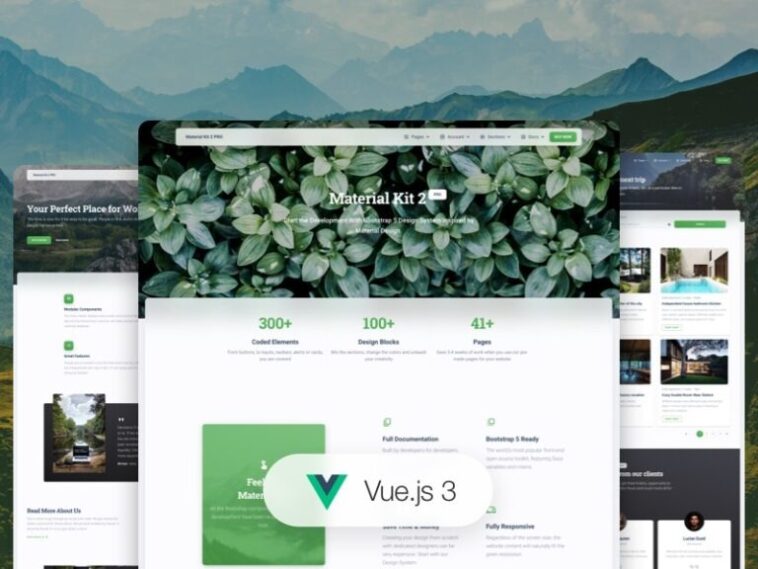 Vue Material Kit 2 PRO Nulled Free Download