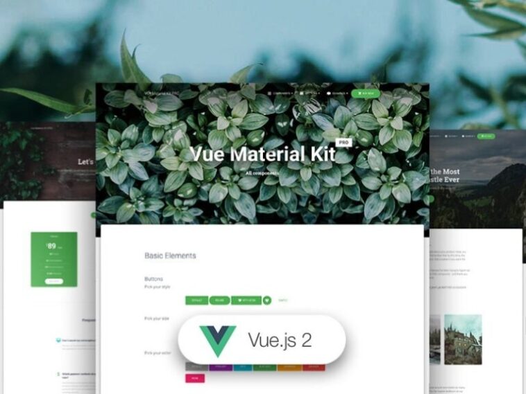 Vue Material Kit PRO BS4 Nulled Free Download