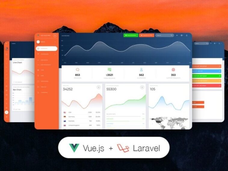 Vue Now UI Dashboard PRO Laravel Nulled Free Download