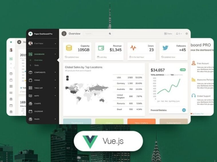 Vue Paper Dashboard PRO Nulled Free Download