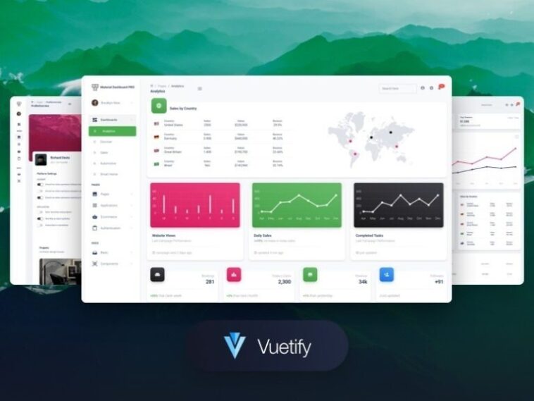 Vuetify Material Dashboard 2 PRO Nulled Free Download