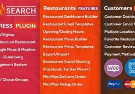 WP Food Search Nulled Single & Multi Restaurant Menu & Food Ordering Plugin Free Download