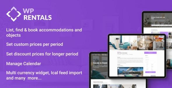 WP Rentals Nulled WordPress Room Booking Theme Free Download