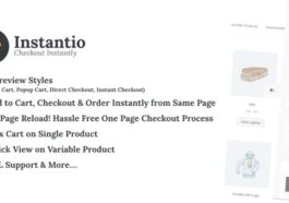 WooCommerce All in One Cart and Checkout Nulled Side Cart, Popup Cart and One Click Checkout Instantio Free Download