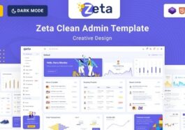 Zeta Nulled Bootstrap 5 HTML Admin & Dashboard Template Free Download