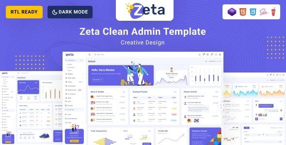 Zeta Nulled Bootstrap 5 HTML Admin & Dashboard Template Free Download