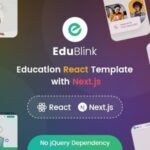 EduBlink Nulled Online Learning React Education Template Free Download