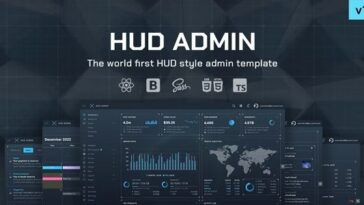 HUD Nulled React 18 Bootstrap Admin Template Free Download