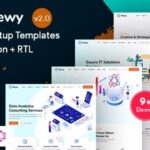 Rewy Nulled Gatsby React IT Startup & Technology Template Free Download