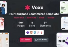 Voxo Nulled eCommerce HTML Admin Email Invoice Template Free Download