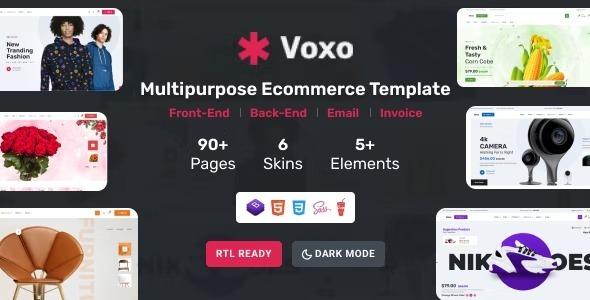 Voxo Nulled eCommerce HTML Admin Email Invoice Template Free Download