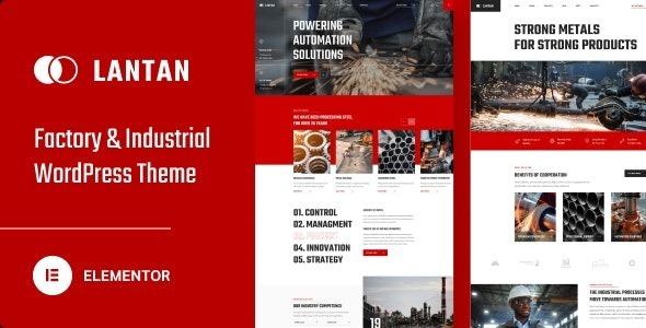 Lantan Factory & Industrial WordPress Theme Nulled Free Download