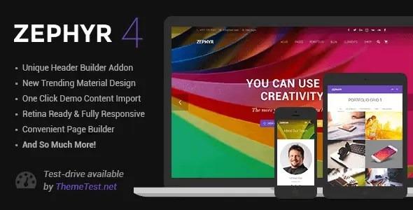 Zephyr Material Design Theme + Addons Nulled Free Download