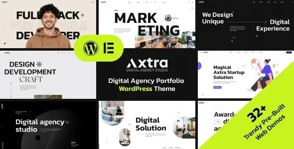 Axtra Digital Agency Creative Portfolio Theme Nulled Free Download