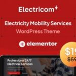 Electricom Electricity Mobility Services WordPress theme Nulled Free Download