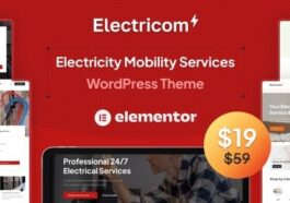 Electricom Electricity Mobility Services WordPress theme Nulled Free Download