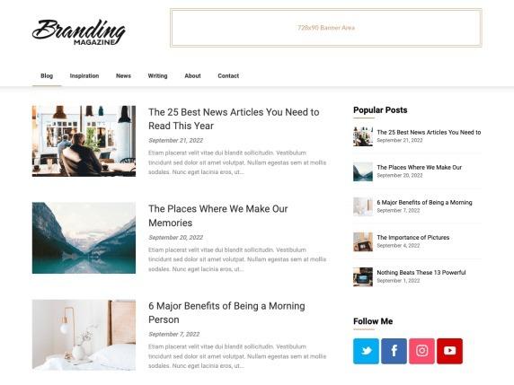 Feather Magazine Superb Themes Nulled Free Download