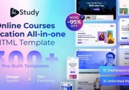HiStudy Online Courses & Education Template Nulled Free Download